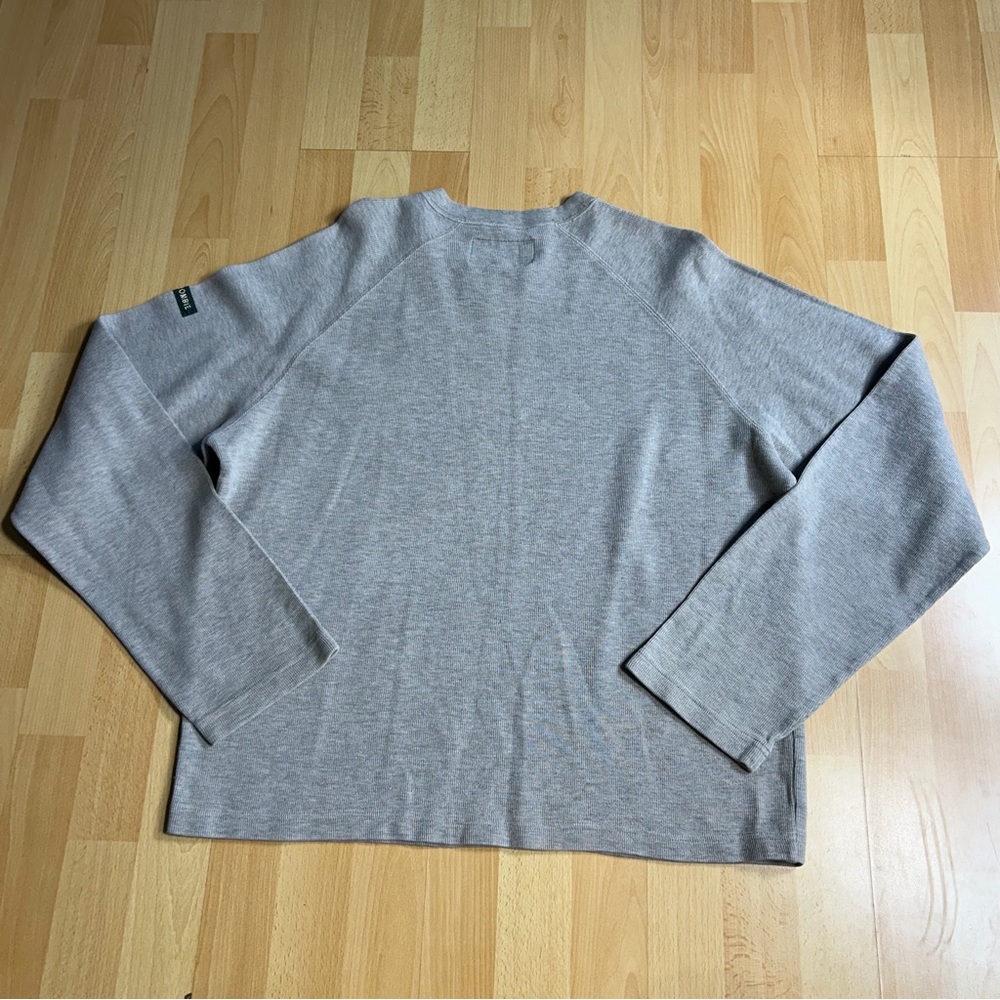 Abercrombie & Fitch Vintage Y2K Heather Gray Raglan V-Neck‎ Pullover Large - Picture 4 of 6